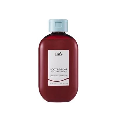 LADOR Root Re-Boot Shampoo - hajserkentő sampon vörös ginzenggyökér-kivonattal és sörélesztővel 300ml