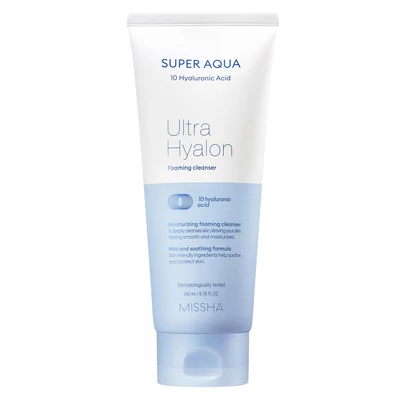 MISSHA Super Aqua Ultra Hyalron Cleansing Cream hidratáló arctisztító