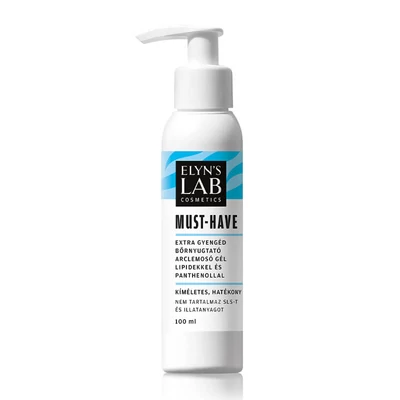 Elyn's Lab MUST-HAVE EXTRA GYENGÉD BŐRNYUGTATÓ ARCLEMOSÓ GÉL LIPIDEKKEL ÉS PANTHENOLLAL