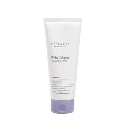 MARY&amp;MAY White Collagen Cleansing Foam - kollagénes arctisztító hab 150ml