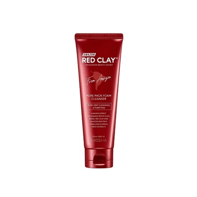 MISSHA Amazon Red Clay Pore Pack Foam Cleanser