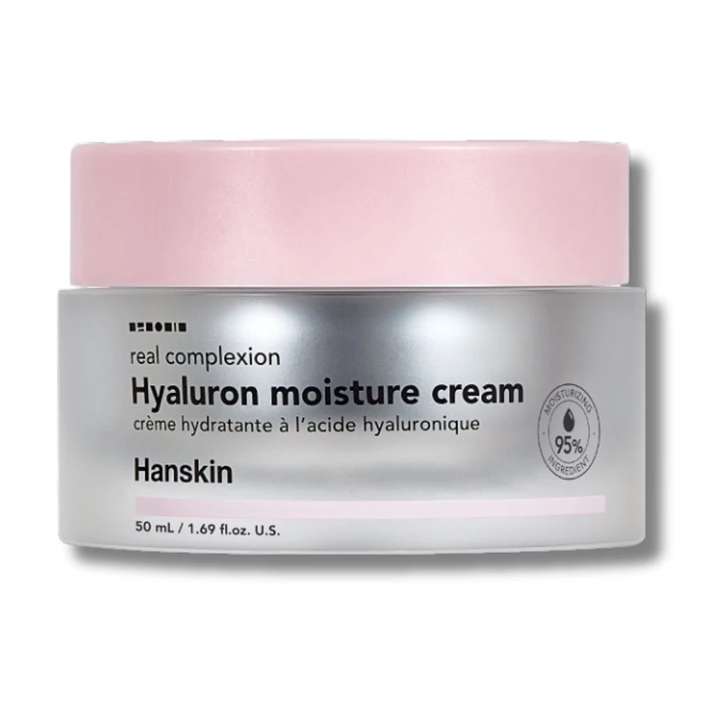 hanskin real complexion hyaluron moisture cream hidratáló arckrém hialuronsavval