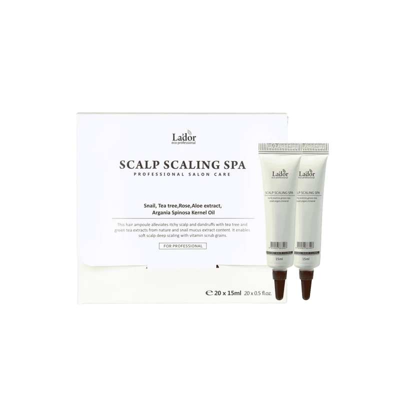 LADOR Scalp Scaling Spa - fejbőrápoló, helyreállító ampulla 20x15g