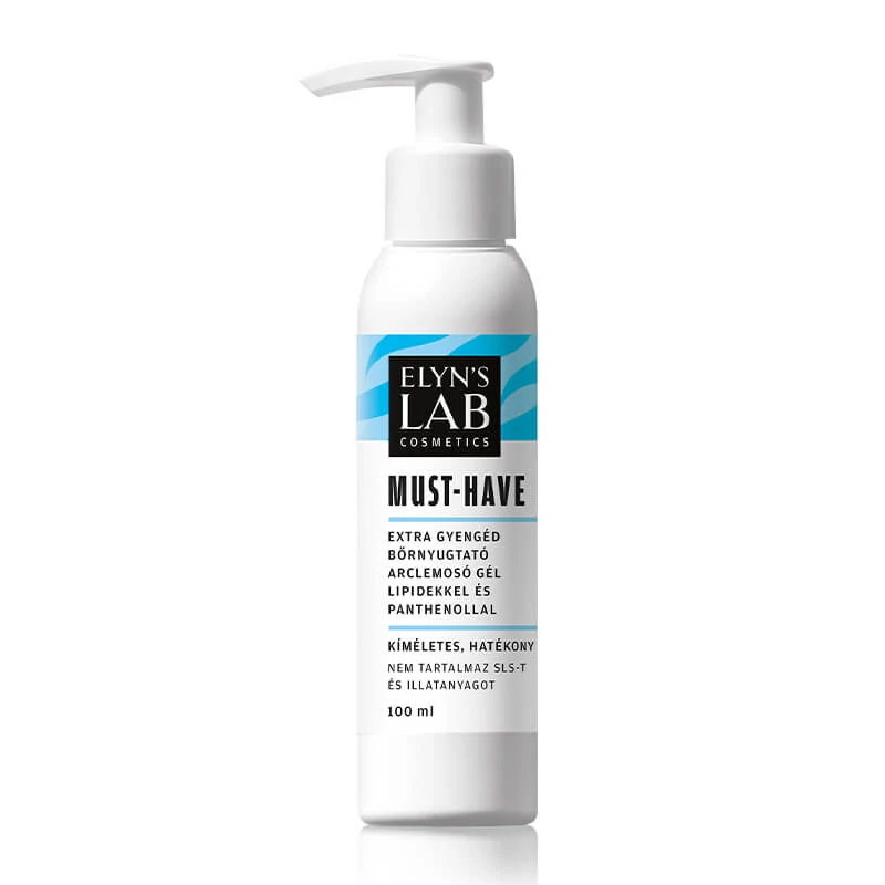 Elyn's Lab MUST-HAVE EXTRA GYENGÉD BŐRNYUGTATÓ ARCLEMOSÓ GÉL LIPIDEKKEL ÉS PANTHENOLLAL