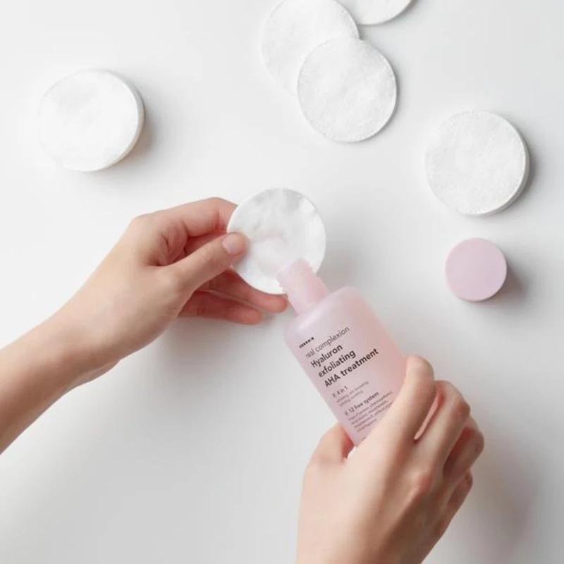 hanskin real complexion hyaluron exfoliating aha treatment gyengéd hámlasztó