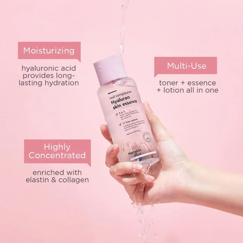 hanskin real complexion hyaluron skin essence hidratáló esszencia hialuronsavval