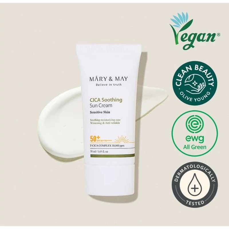 MARY&amp;MAY CICA Sun Cream fényvédő 50ml