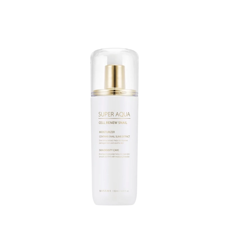MISSHA Super Aqua Cell Renew Snail Essential Moisturizer - bőrregeneráló esszencia 130ml