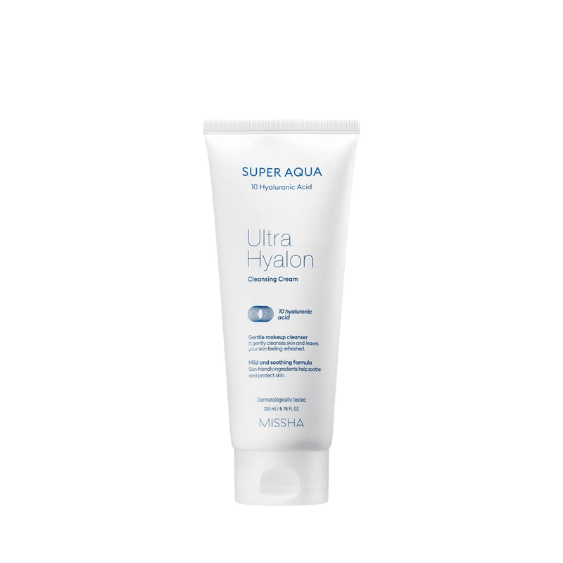 MISSHA Super Aqua Ultra Hyalron Cleansing Cream - arclemosó 200ml