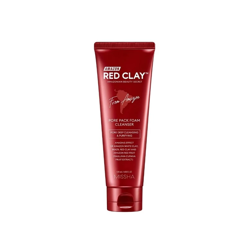 MISSHA Amazon Red Clay Pore Pack Foam Cleanser