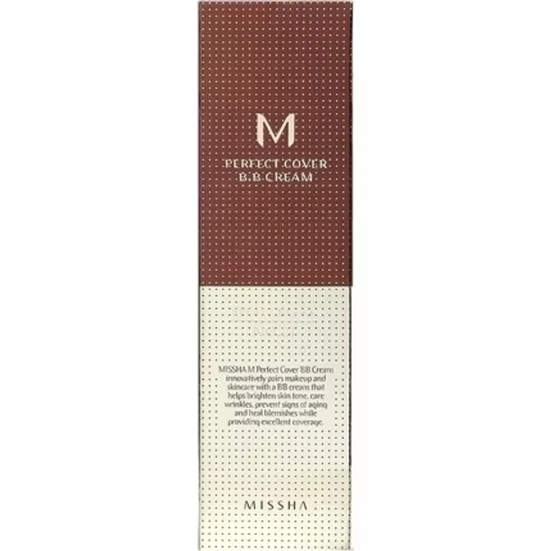 Missha - M Perfect Cover BB Cream SPF42/PA++ - Fedő BB Krém - No.21 Light Beige - 50ml